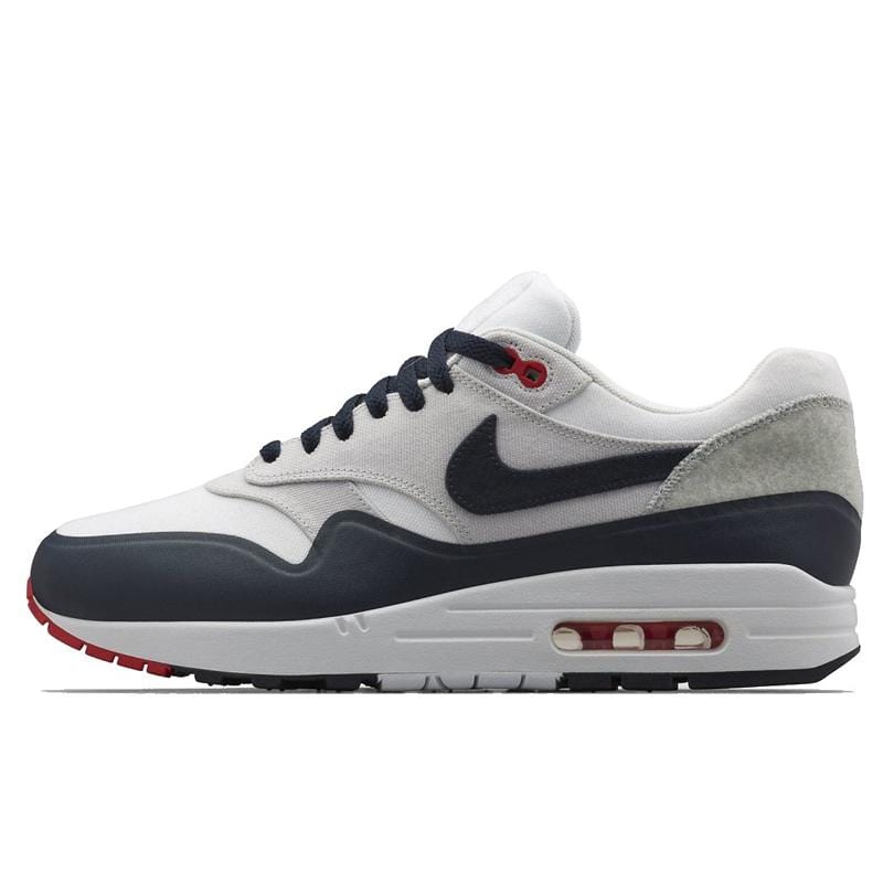 Nike Air Max 1 V SP "Patch" White - Obsidian - University Red — UK 3 | EU 35.5 | US 3.5 — Front View