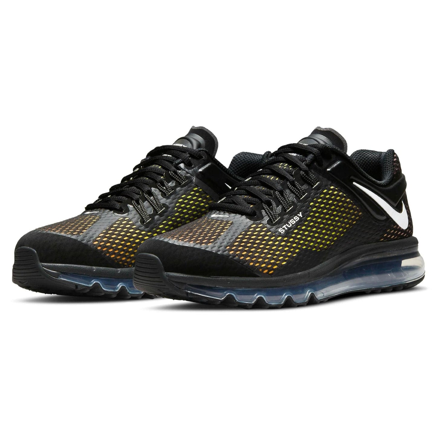 Stussy x Air Max 2013 'Black' — UK 3 | EU 35.5 | US 3.5 — Back View