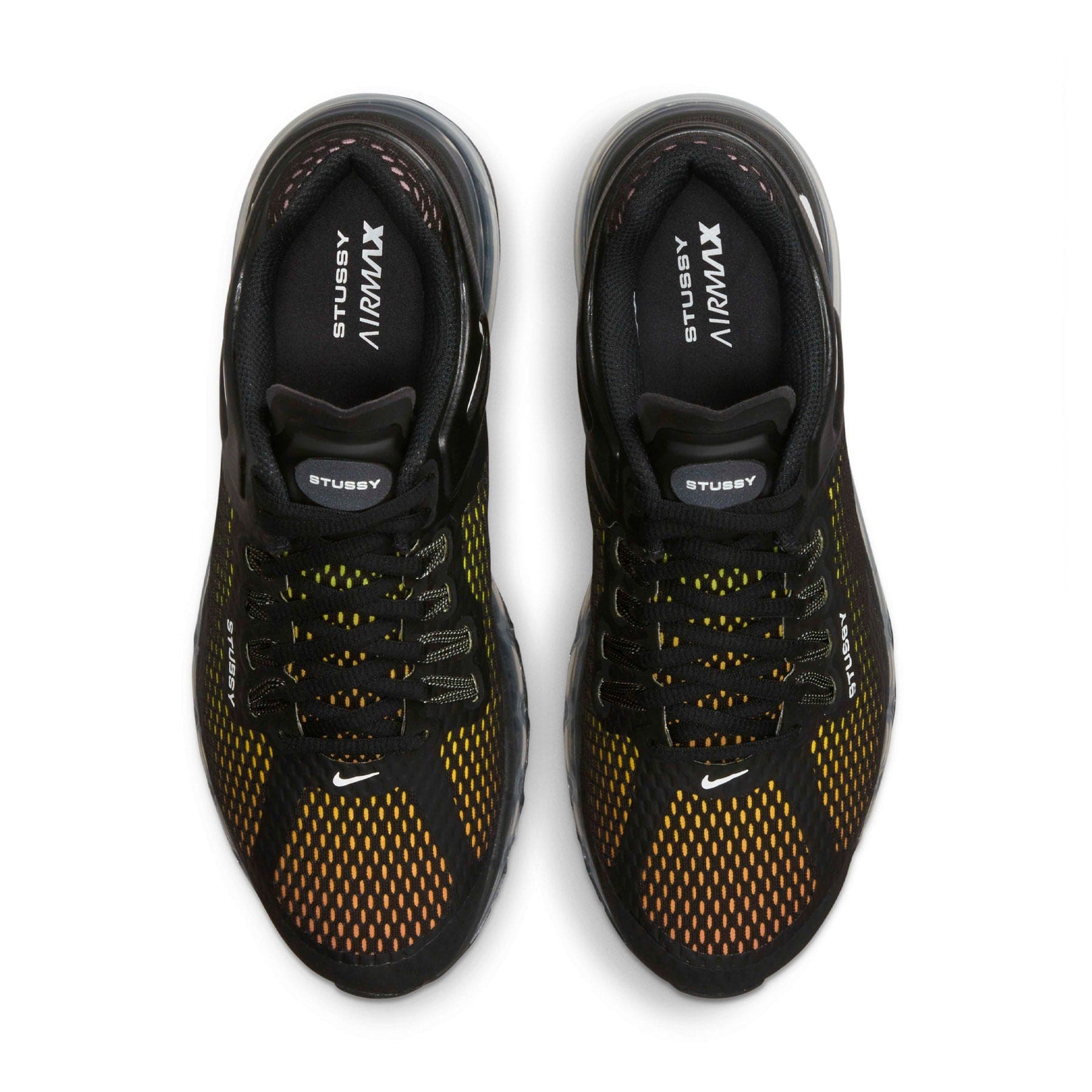 Stussy x Air Max 2013 'Black' — UK 3 | EU 35.5 | US 3.5 — Top View
