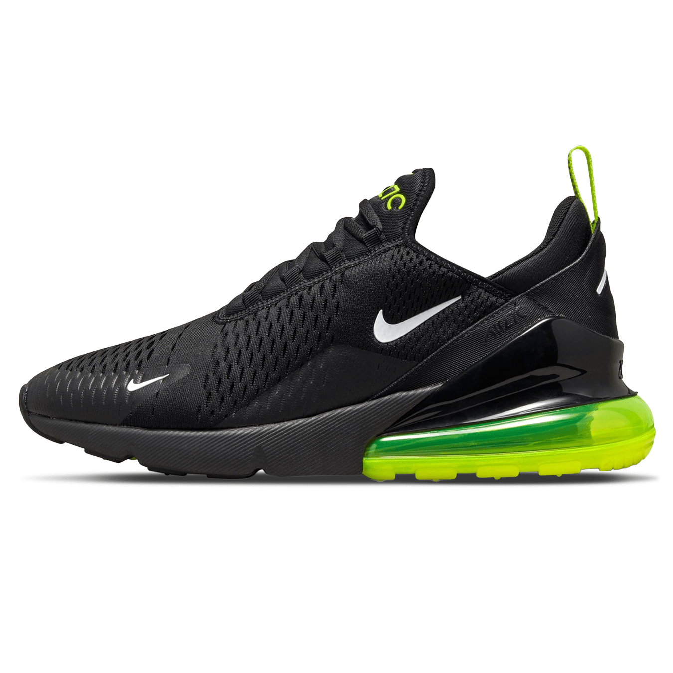 Nike Air Max 270 'Black Neon' — UK 3 | EU 35.5 | US 3.5 — Front View