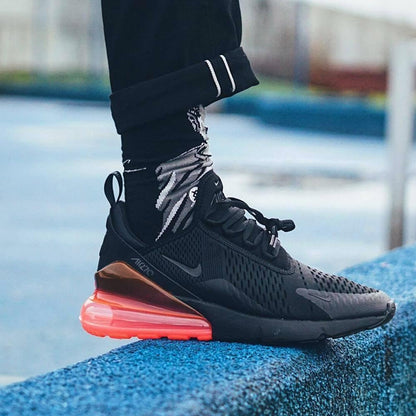 Nike Air Max 270 QS Black-Hot Punch — UK 3 | EU 35.5 | US 3.5 — Back View
