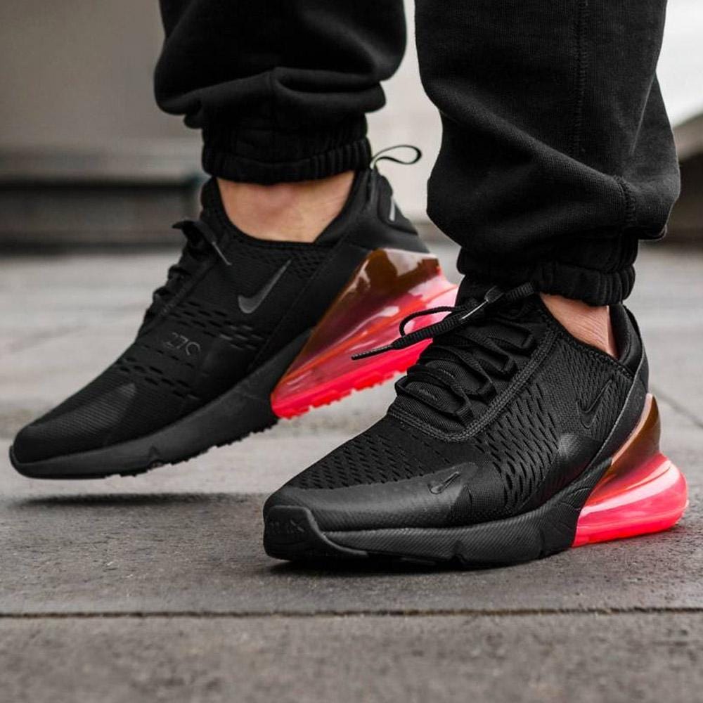 Nike Air Max 270 QS Black-Hot Punch — UK 3 | EU 35.5 | US 3.5 — Side View