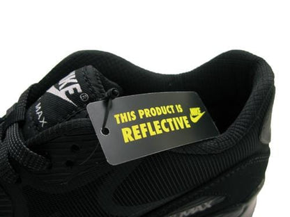Nike Air Max 'Reflective Tape' Black — UK 3 | EU 35.5 | US 3.5 — Back View