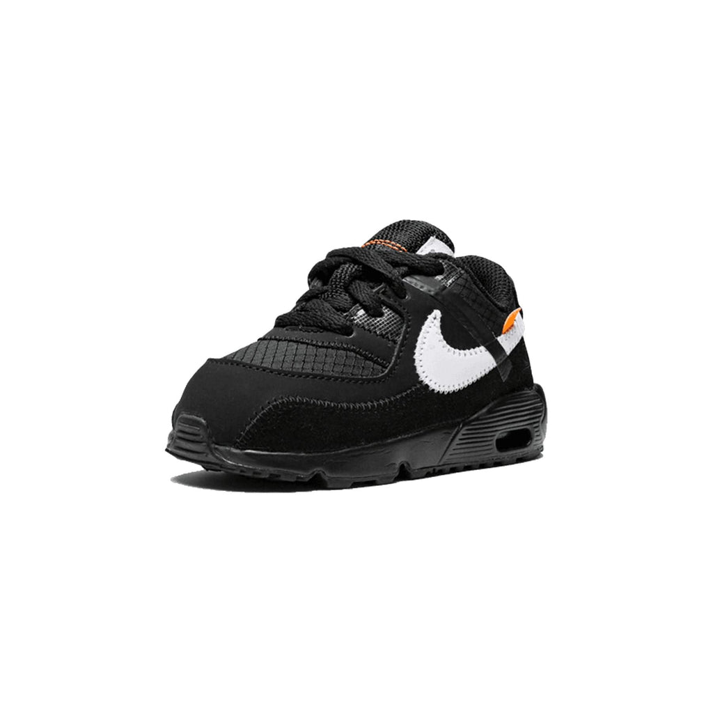 Off-White x Nike Air Max 90 TD 'Black' — UK 0C | EU 15 | US 0C — Top View