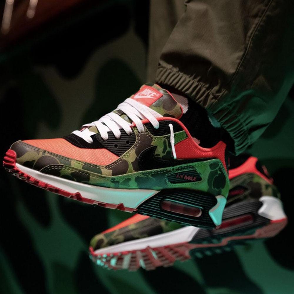 Nike Air Max 90 SP 'Reverse Duck Camo' (2020) — 3 UK | 35.5 EU — Lifestyle View