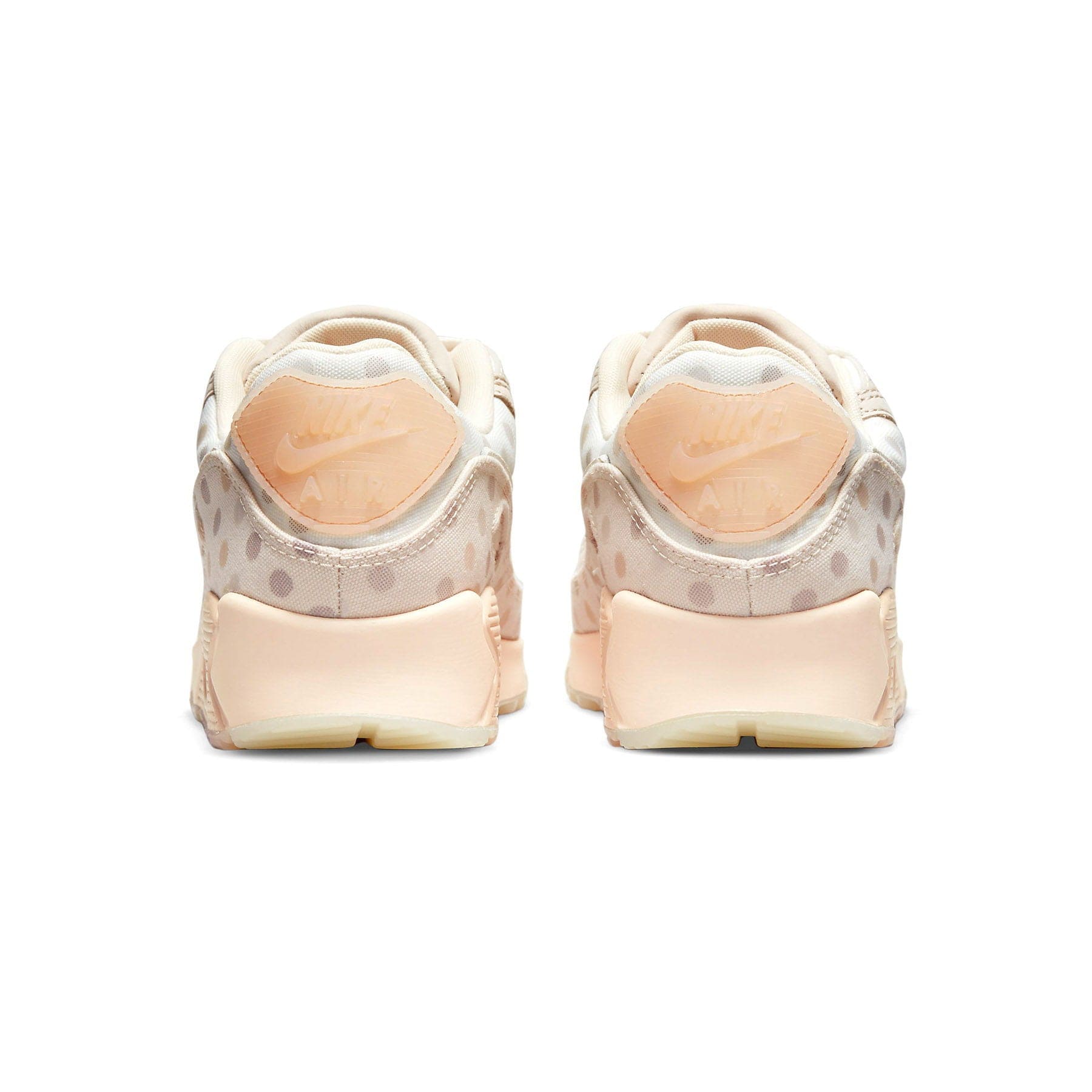 Nike Air Max 90 'Shimmer Polka Dot Sand' — UK 3 | EU 35.5 | US 3.5 — Top View