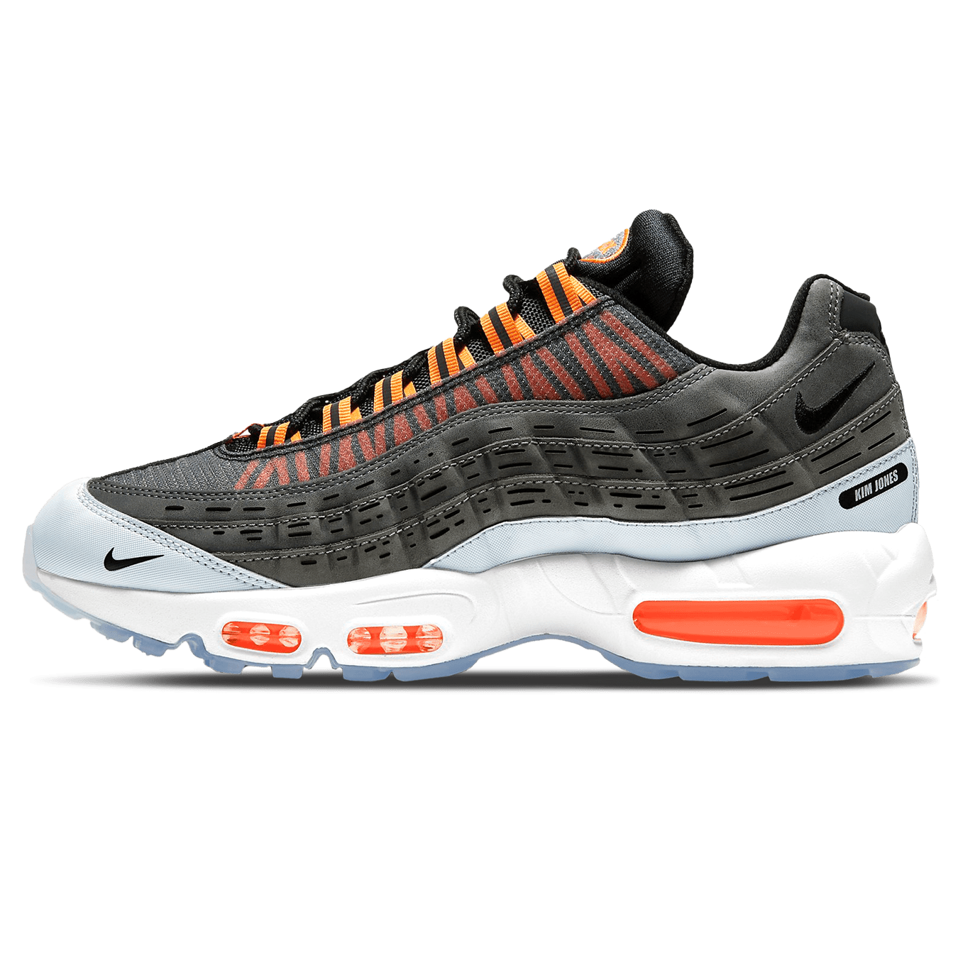 Nike Air Max 95 Kim Jones Black 'Total Orange' — UK 3 | EU 35.5 | US 3.5 — Front View