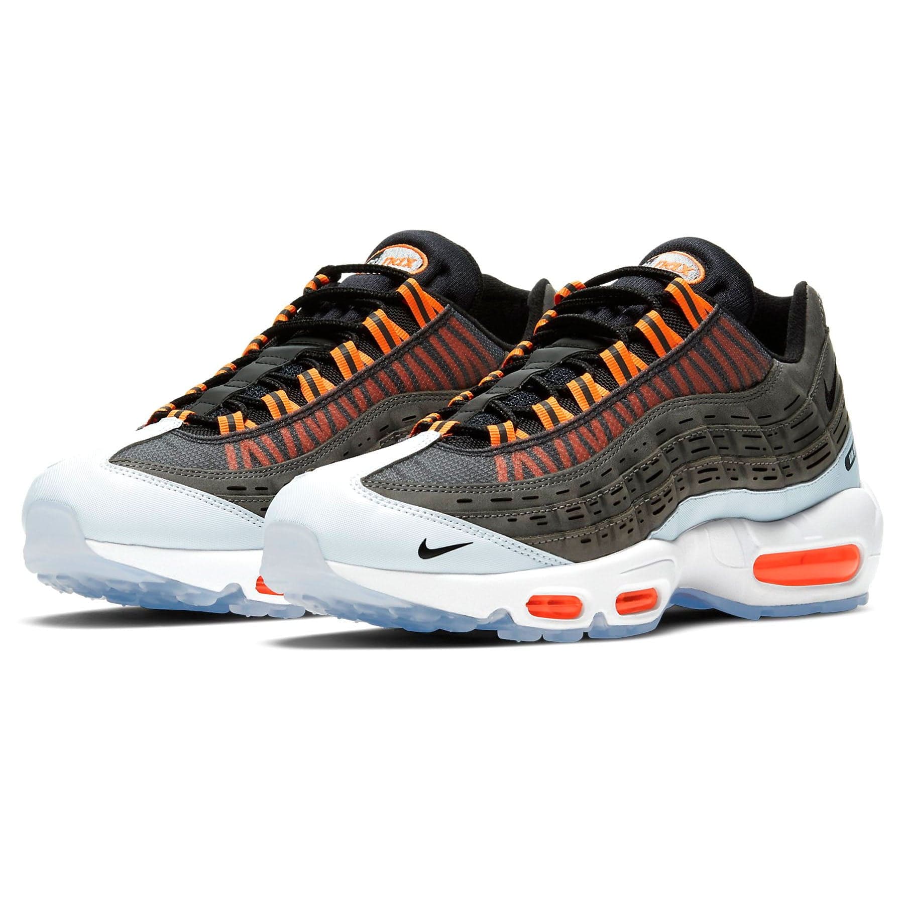 Nike Air Max 95 Kim Jones Black 'Total Orange' — UK 3 | EU 35.5 | US 3.5 — Back View