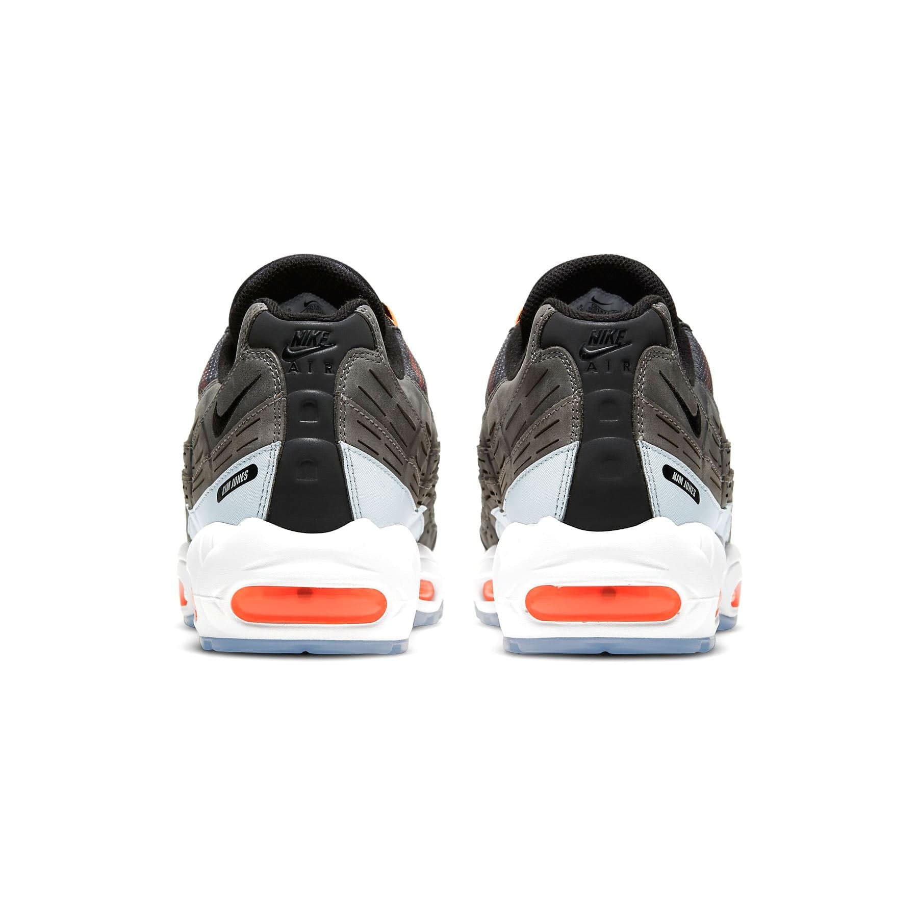 Nike Air Max 95 Kim Jones Black 'Total Orange' — UK 3 | EU 35.5 | US 3.5 — Side View