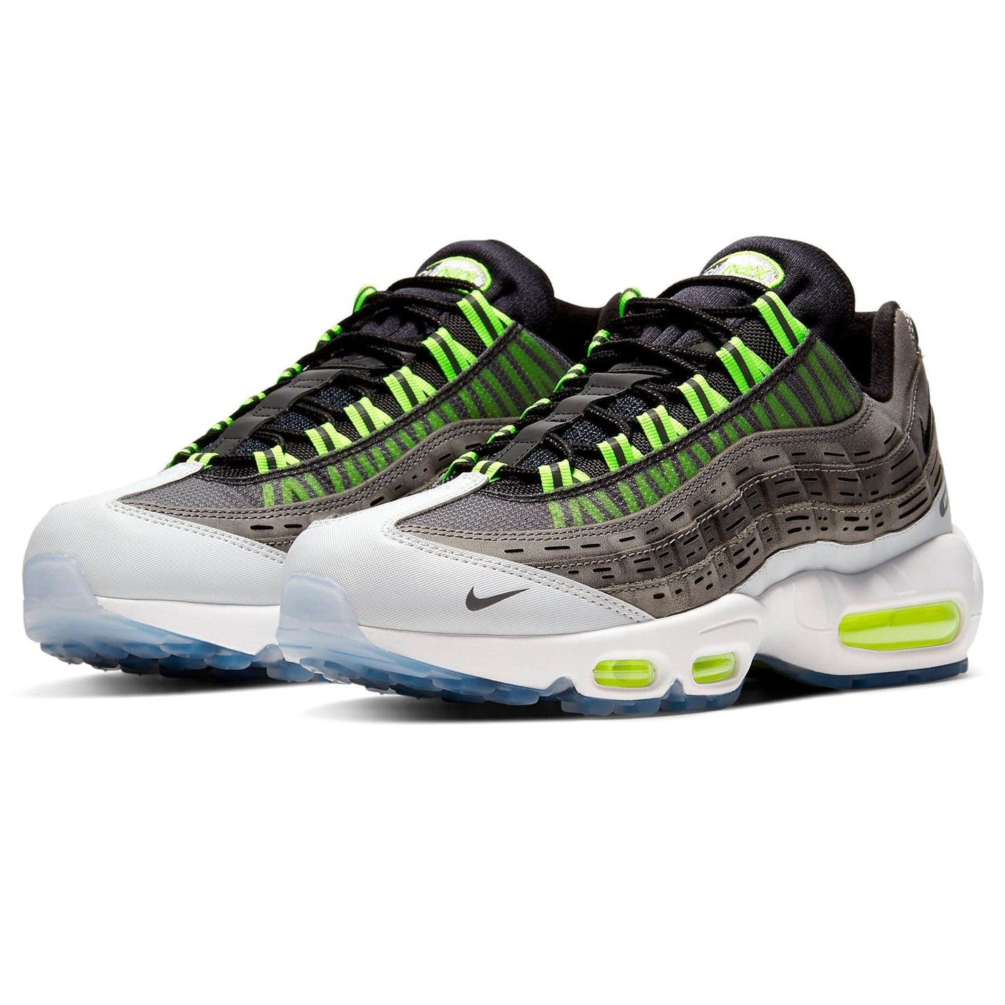 Nike Air Max 95 Kim Jones Black 'Volt' — UK 3 | EU 35.5 | US 3.5 — Side View