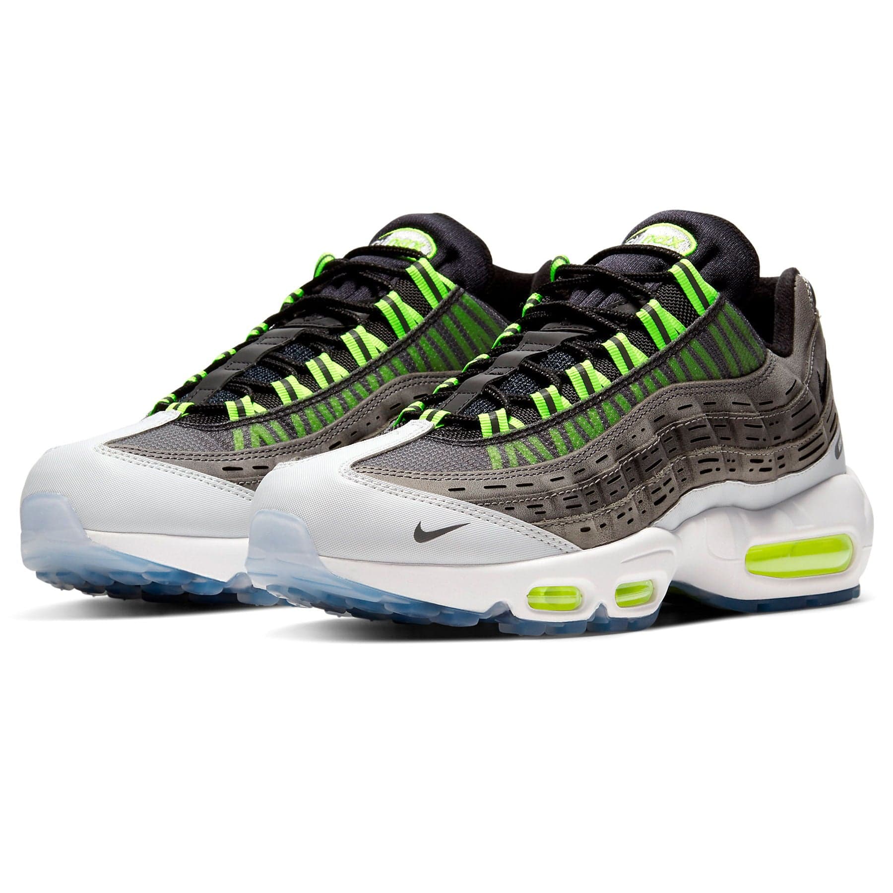 Nike Air Max 95 Kim Jones Black 'Volt' — UK 3 | EU 35.5 | US 3.5 — Side View