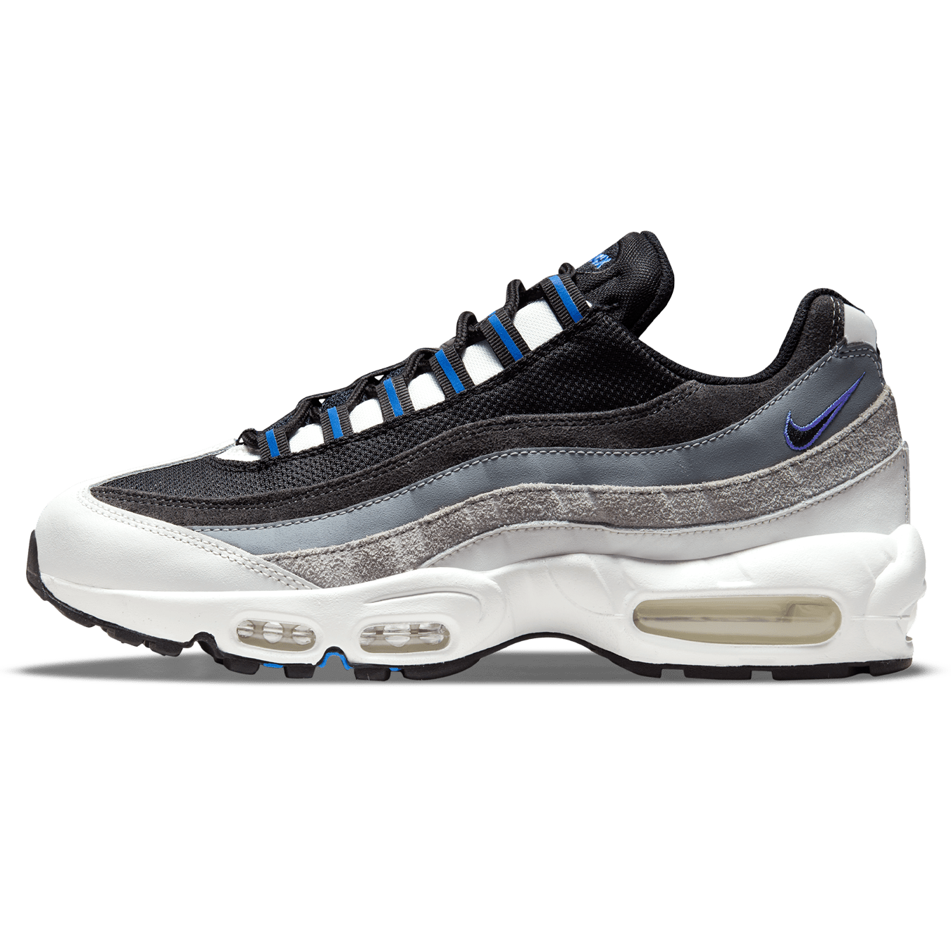 Nike Air Max 95 'Black Medium Blue' — UK 3 | EU 35.5 | US 3.5 — Front View