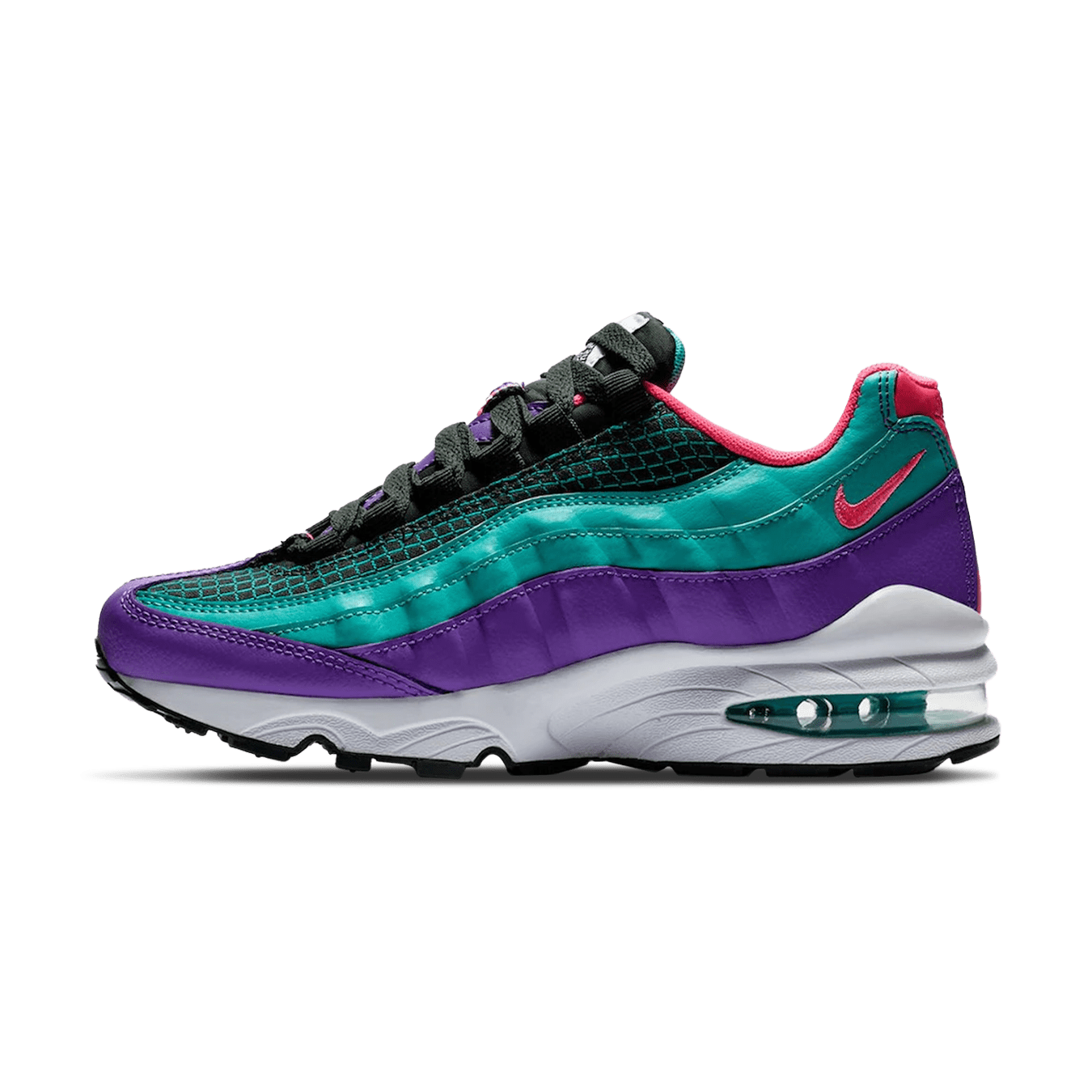Air Max 95 Now GS 'Green Cabana' — UK 3 | EU 35.5 | US 3.5 — Front View