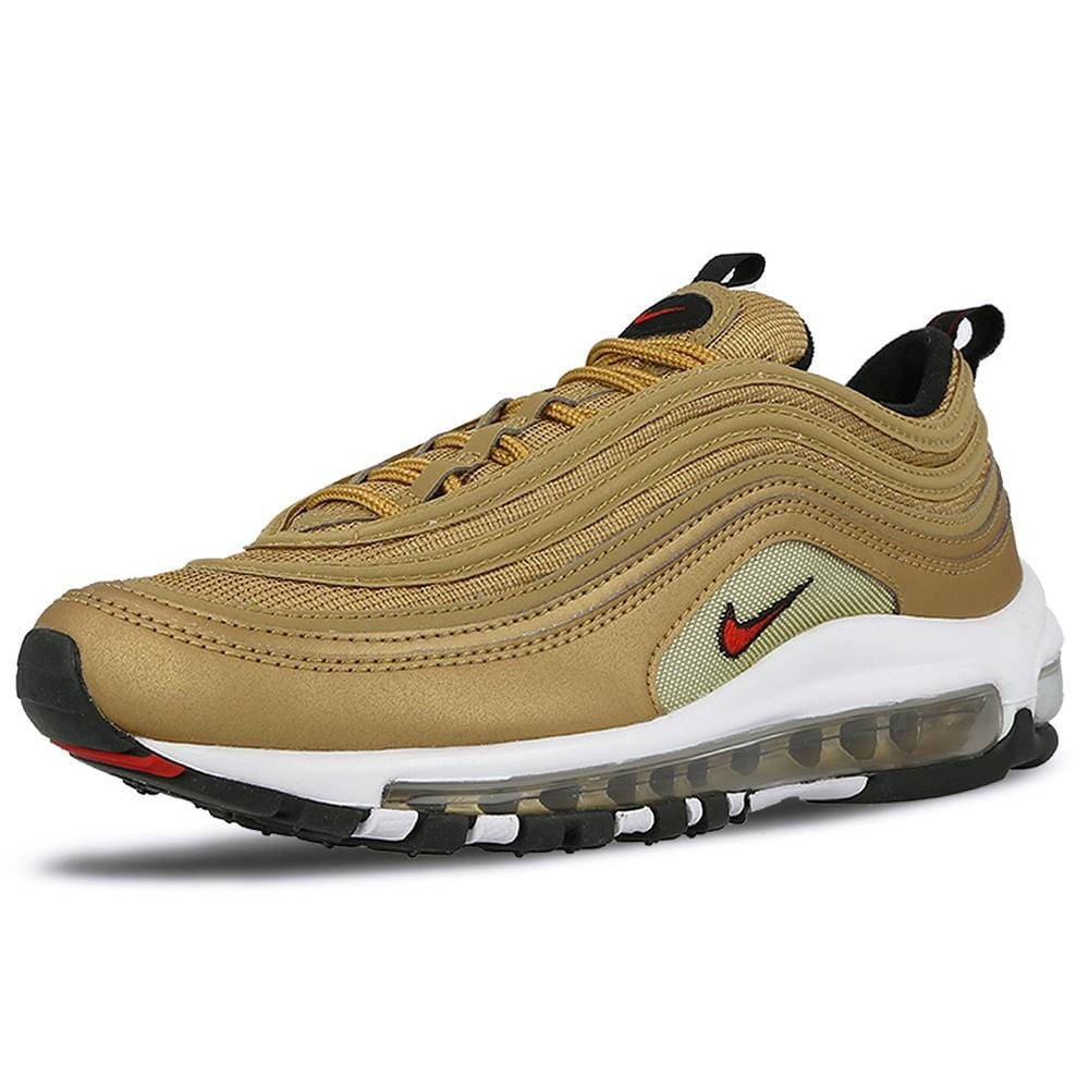 Nike Air Max 97 OG QS Metallic Gold — UK 3 | EU 35.5 | US 3.5 — Top View