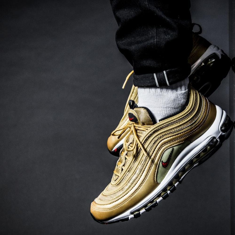 Nike Air Max 97 OG QS Metallic Gold — UK 3 | EU 35.5 | US 3.5 — Alternate View 7