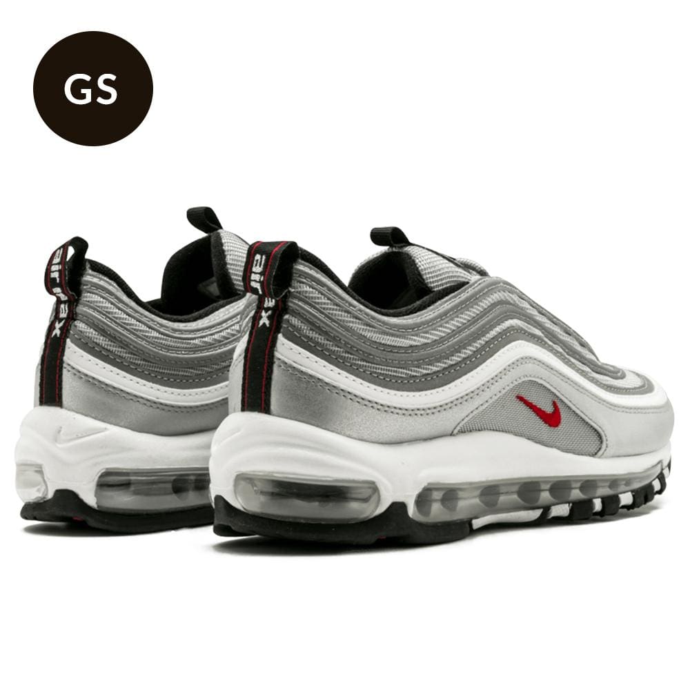 Nike Air Max 97 GS QS Silver Bullet — UK 13.5 | EU 32 | US 1Y — Lifestyle View