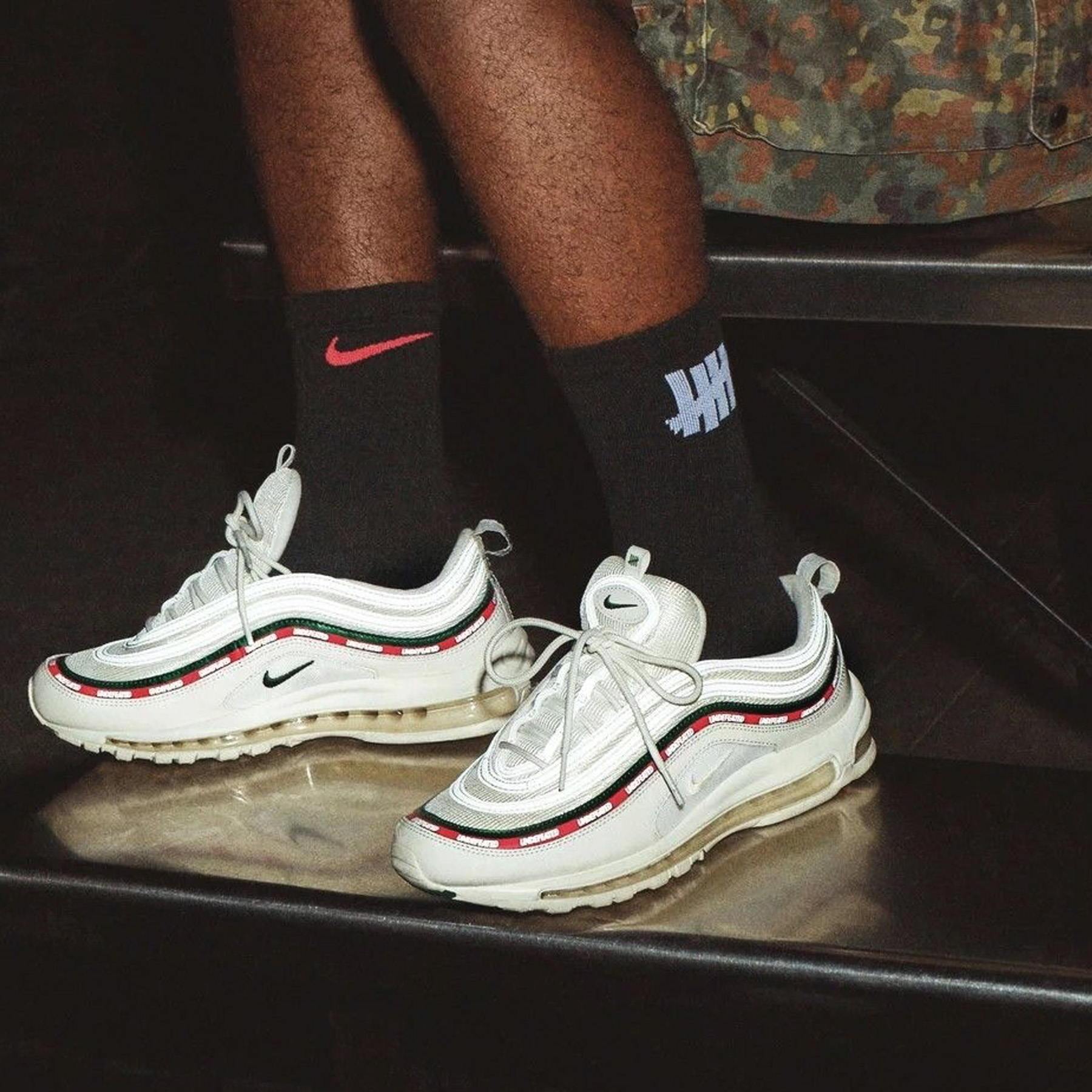 Undefeated x Nike Air Max 97 OG 'Sail' — UK 3 | EU 35.5 | US 3.5 — Lifestyle View