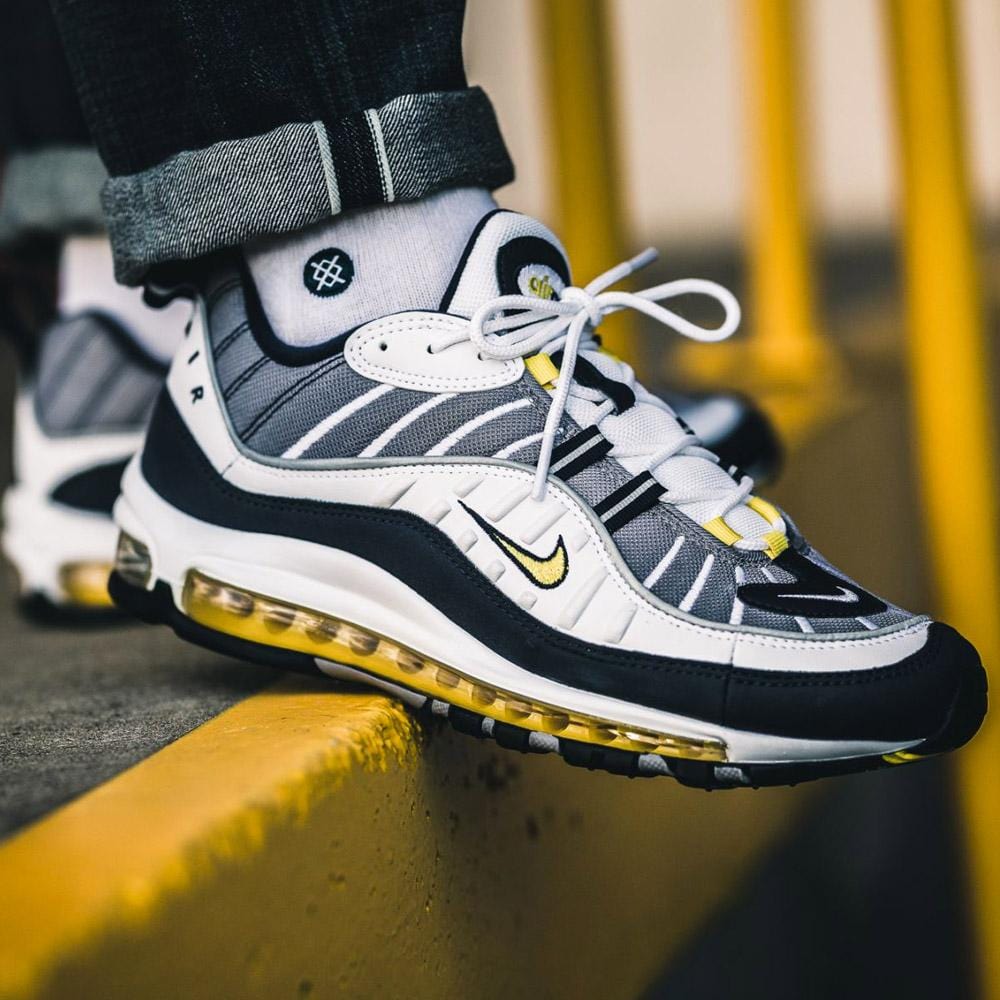 Nike Air Max 98 "Tour Yellow" — UK 3 | EU 35.5 | US 3.5 — Back View