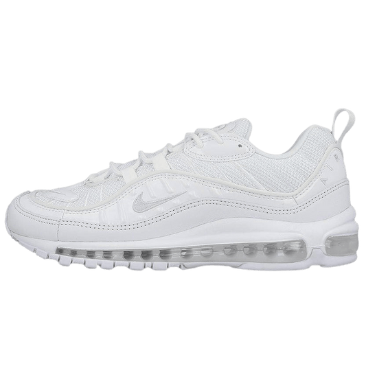 Nike Air Max 98 Triple White — UK 3 | EU 35.5 | US 3.5 — Front View