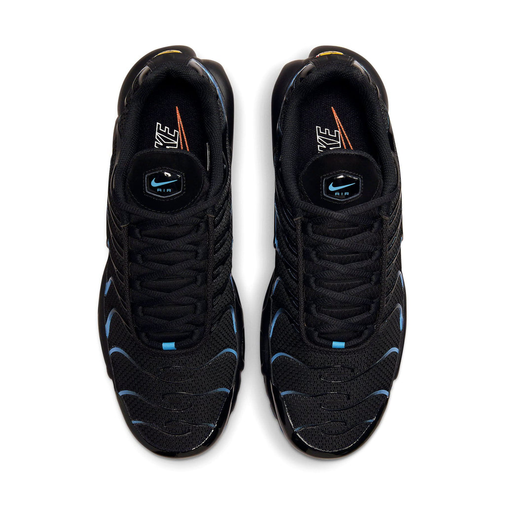Nike Air Max Plus 'Black University Blue' — UK 3 | EU 35.5 | US 3.5 — Top View