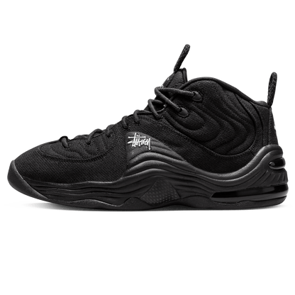 Stussy x Nike Air Penny 2 'Black' — UK 3 | EU 35.5 | US 3.5 — Front View