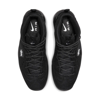 Stussy x Nike Air Penny 2 'Black' — UK 3 | EU 35.5 | US 3.5 — Back View