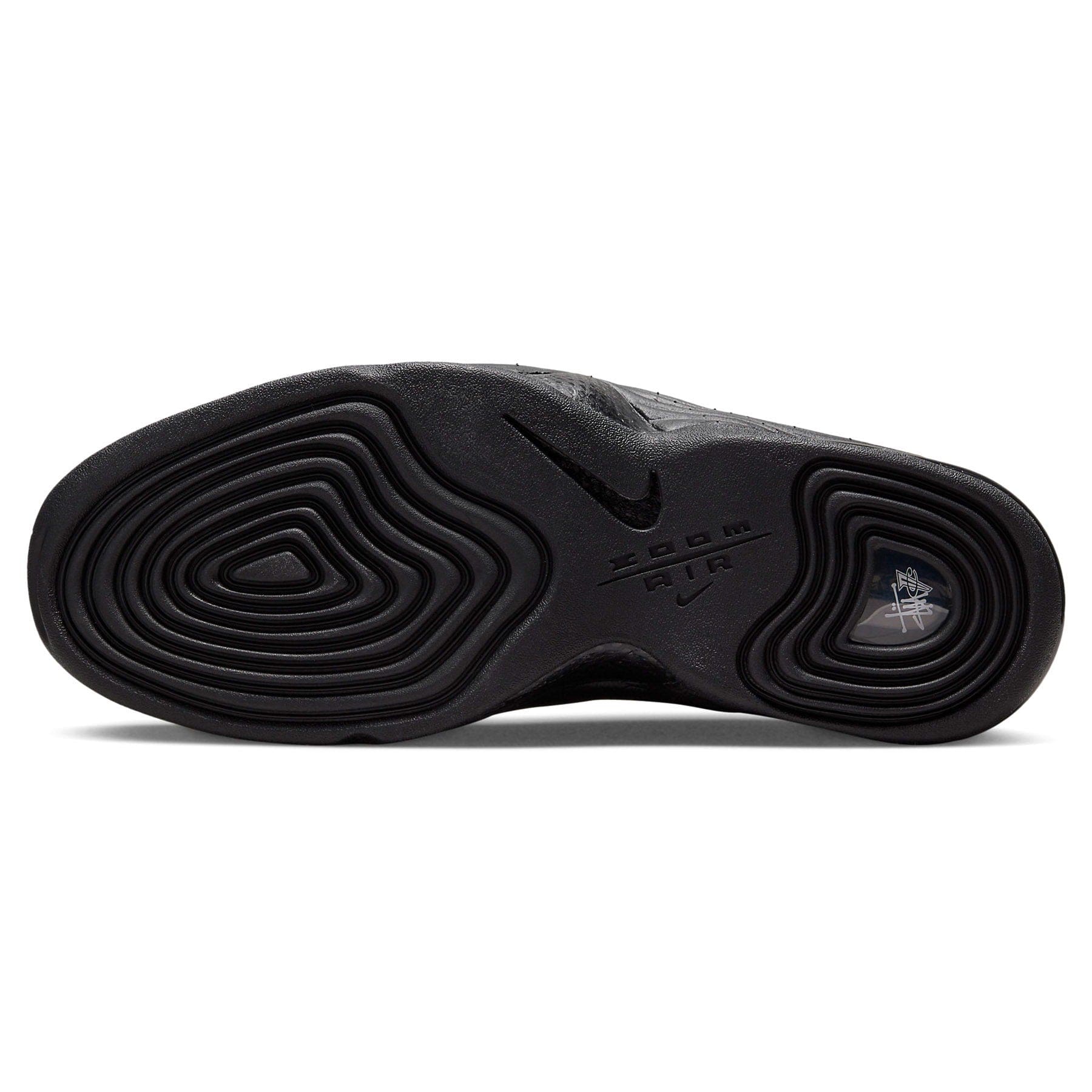 Stussy x Nike Air Penny 2 'Black' — UK 3 | EU 35.5 | US 3.5 — Detail View