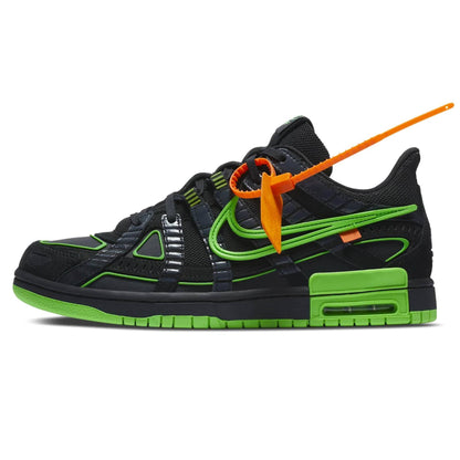 Off-White x Nike Air Rubber Dunk 'Green Strike' — UK 3 | EU 35.5 | US 3.5 — Front View