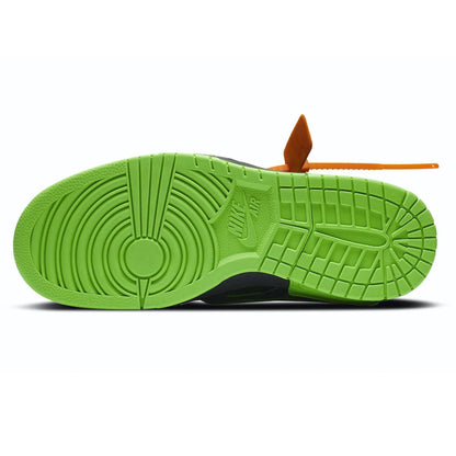 Off-White x Nike Air Rubber Dunk 'Green Strike' — UK 3 | EU 35.5 | US 3.5 — Detail View