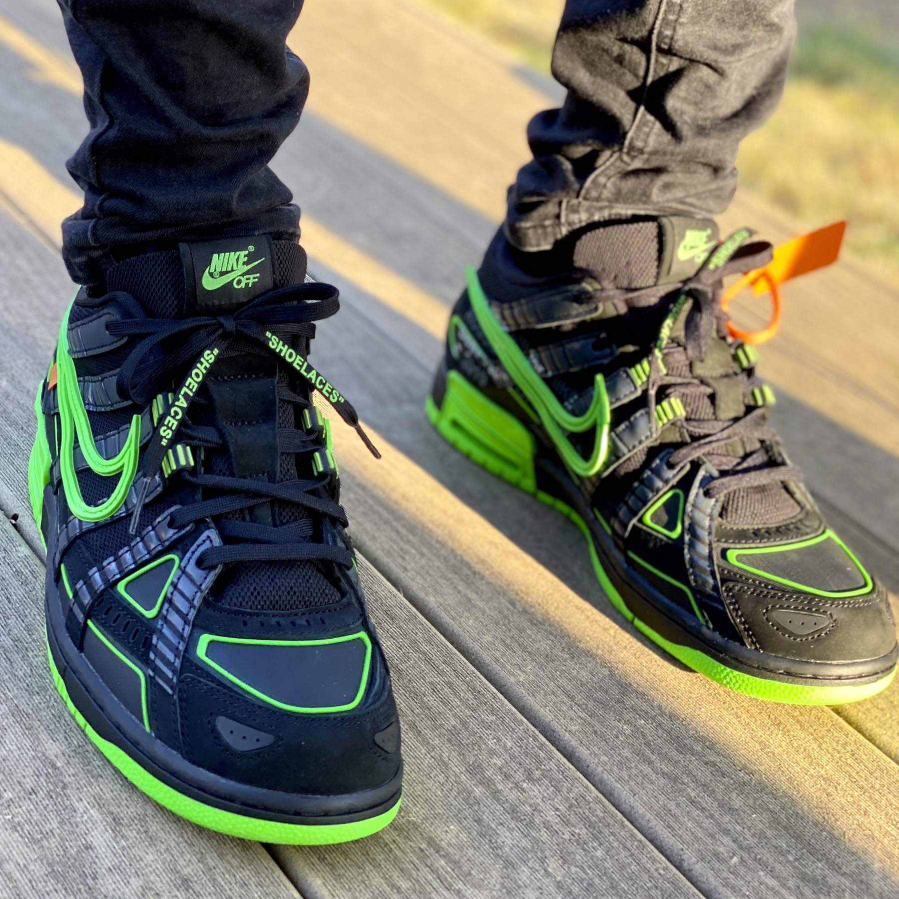 Off-White x Nike Air Rubber Dunk 'Green Strike' — UK 3 | EU 35.5 | US 3.5 — Alternate View 7