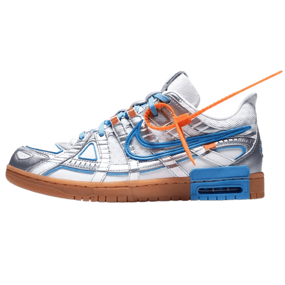 Off-White x Nike Air Rubber Dunk 'University Blue' — UK 3 | EU 35.5 | US 3.5 — Front View