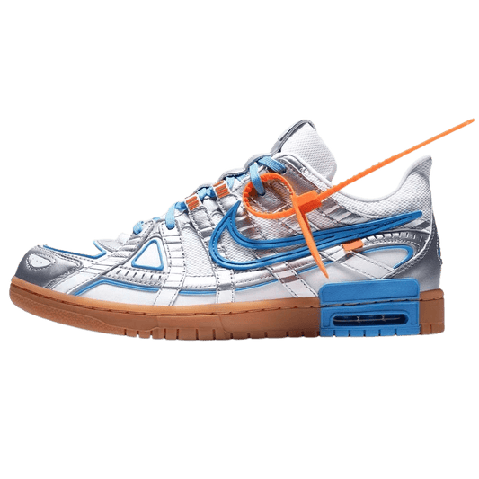 Off-White x Nike Air Rubber Dunk 'University Blue' — UK 3 | EU 35.5 | US 3.5 — Front View