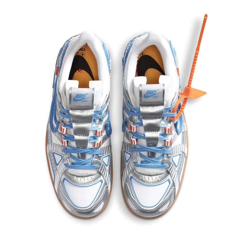 Off-White x Nike Air Rubber Dunk 'University Blue' — UK 3 | EU 35.5 | US 3.5 — Back View