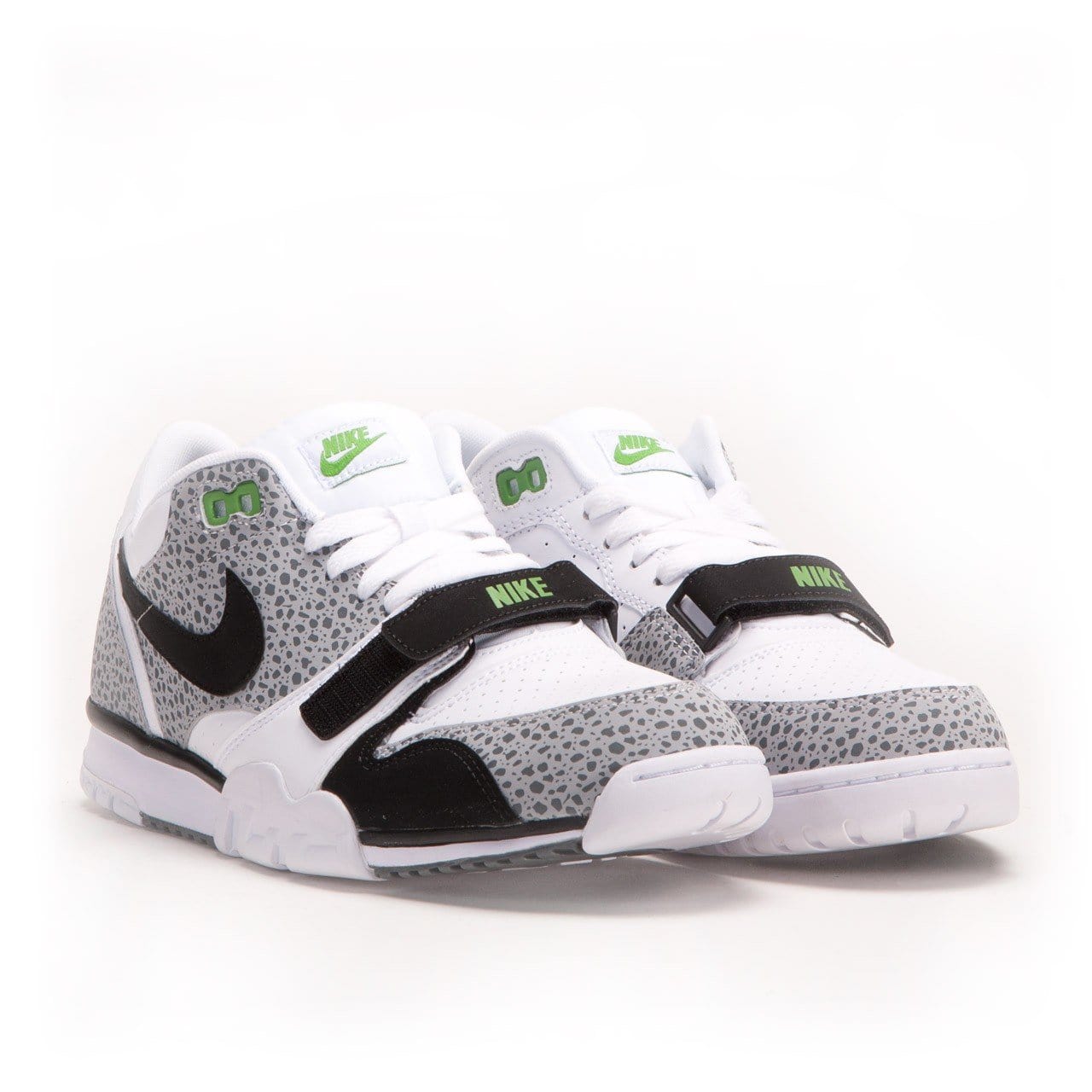 NIKE AIR TRAINER 1 LOW ST (WHITE - BLACK) — UK 3 | EU 35.5 | US 3.5 — Top View