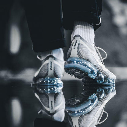 Nike Air Vapormax Flyknit Pale Grey — UK 3 | EU 35.5 | US 3.5 — Back View