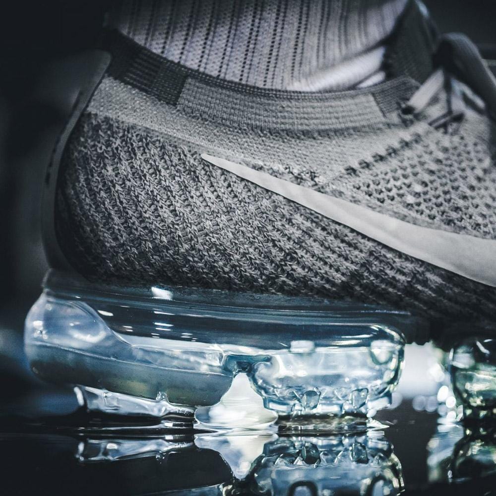 Nike Air Vapormax Flyknit Pale Grey — UK 3 | EU 35.5 | US 3.5 — Side View