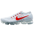 Nike Air Vapormax Flyknit Pure Platinum-University Red — UK 3 | EU 35.5 | US 3.5 — Front View