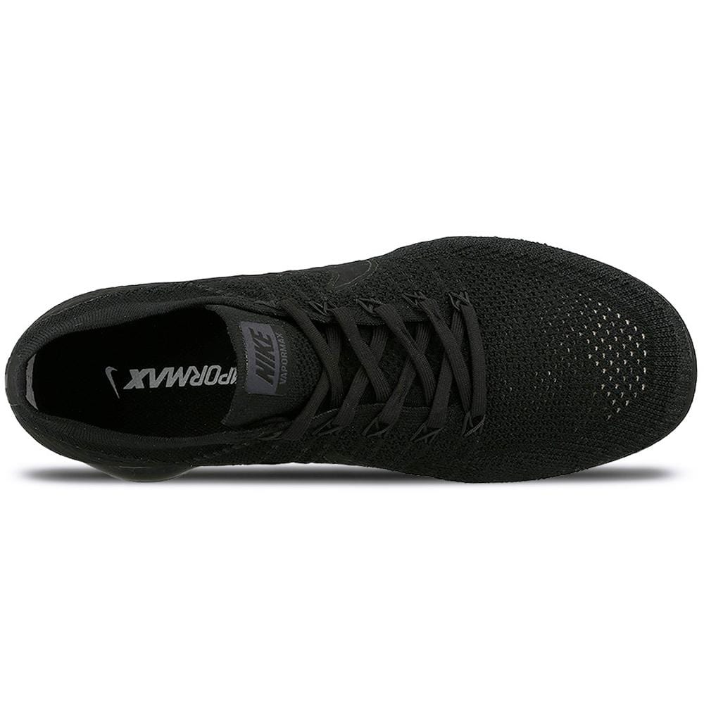 Nike Air Vapormax Flyknit Triple Black 2.0 — UK 3 | EU 35.5 | US 3.5 — Detail View