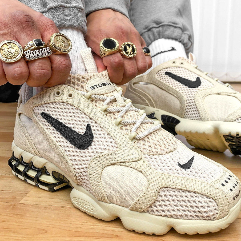 Stussy x Nike Air Zoom Spiridon Caged 2 'Fossil' — UK 3 | EU 35.5 | US 3.5 — Alternate View 8