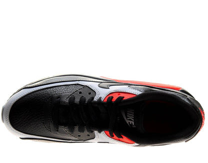 Nike Air Max 90 LTR 'Black Medium Ash Total Crimson' — UK 3 | EU 35.5 | US 3.5 — Side View