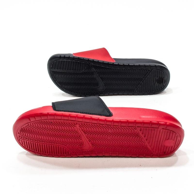 Nike Benassi JDI Mismatch University Red & Black — UK 3 | EU 35.5 | US 3.5 — Detail View