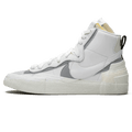 sacai x Blazer Mid 'White Grey' — UK 3 | EU 35.5 | US 3.5 — Front View
