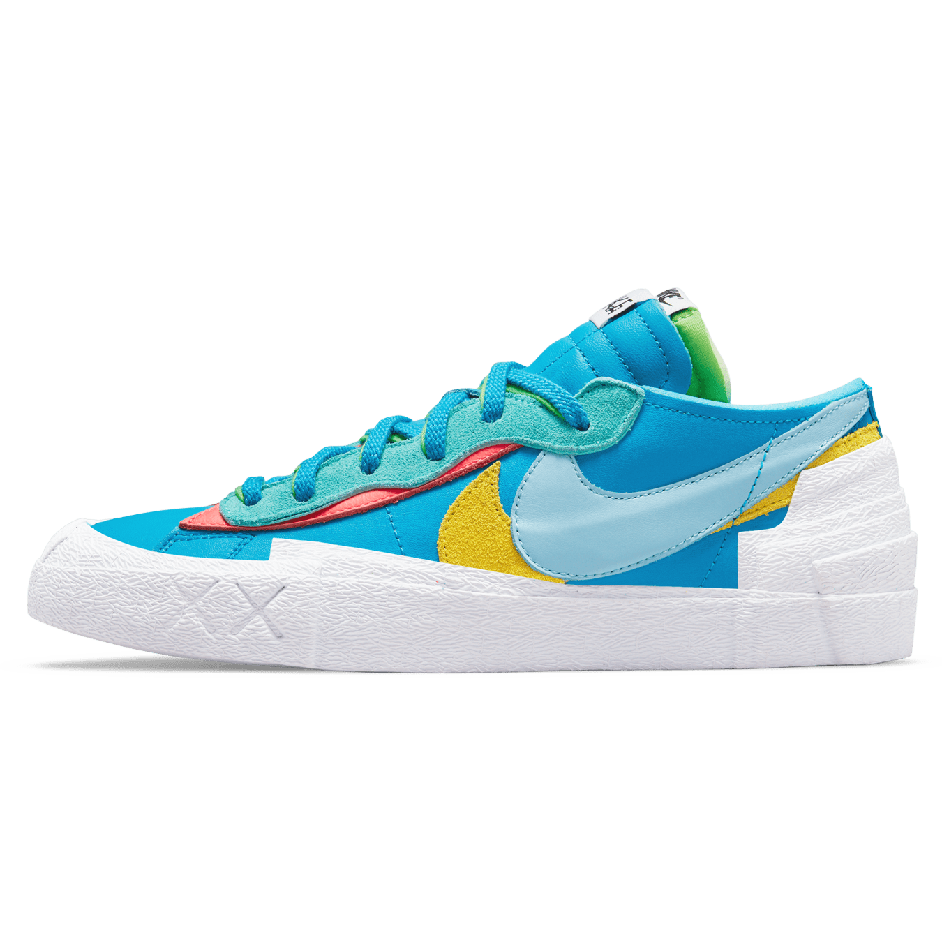 KAWS x sacai x Nike Blazer Low ‘Neptune Blue’ — UK 3 | EU 35.5 | US 3.5 — Front View