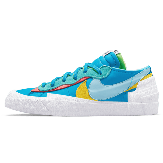 KAWS x sacai x Nike Blazer Low ‘Neptune Blue’ — UK 3 | EU 35.5 | US 3.5 — Front View