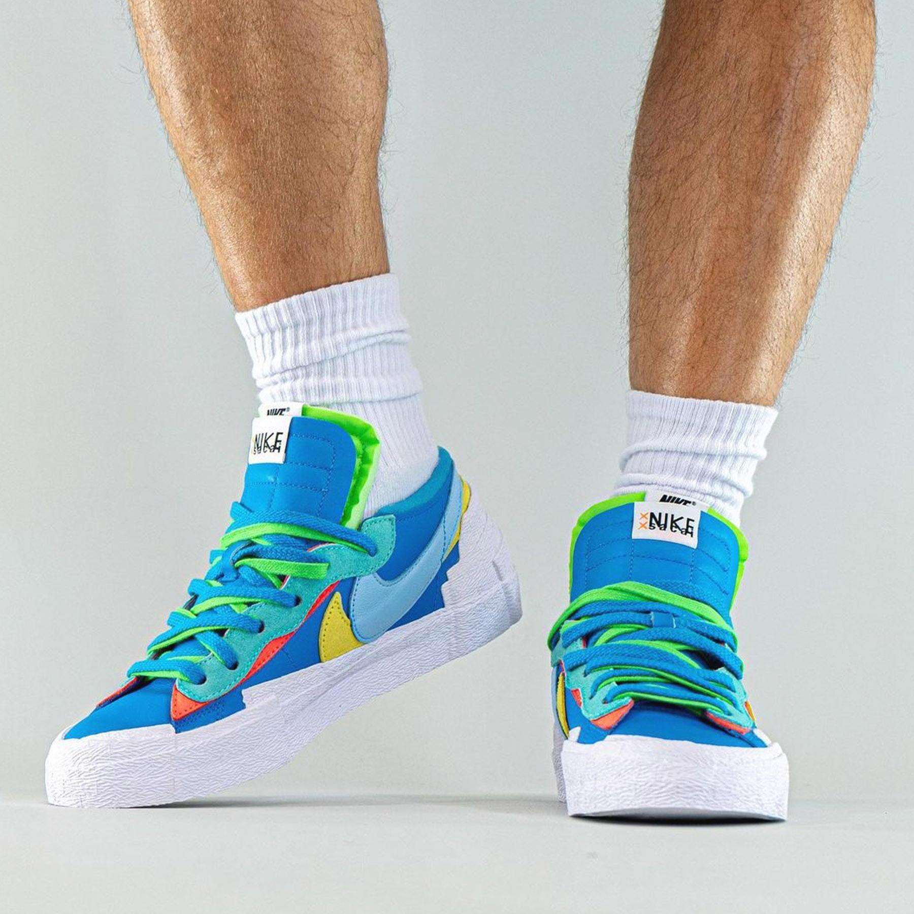 KAWS x sacai x Nike Blazer Low ‘Neptune Blue’ — UK 3 | EU 35.5 | US 3.5 — Alternate View 7