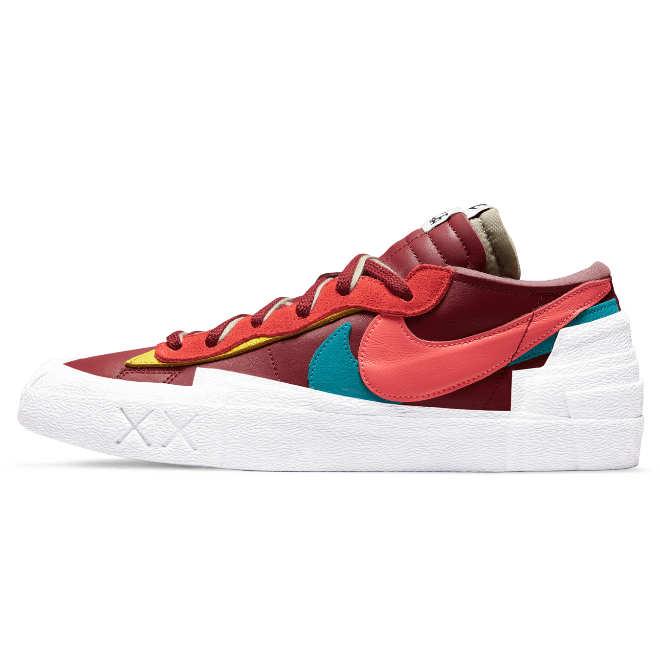 KAWS x sacai x Nike Blazer Low ‘Team Red’ — UK 3 | EU 35.5 | US 3.5 — Front View
