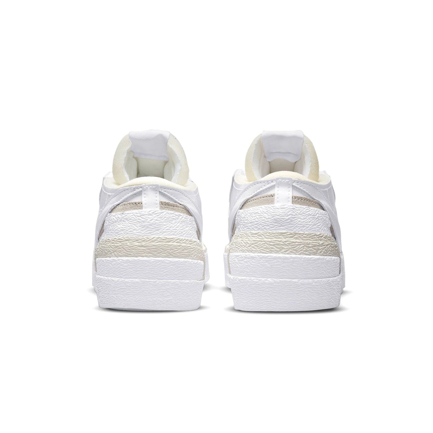 Kaws x sacai x Nike Blazer Low 'White Patent' — UK 3 | EU 35.5 | US 3.5 — Top View