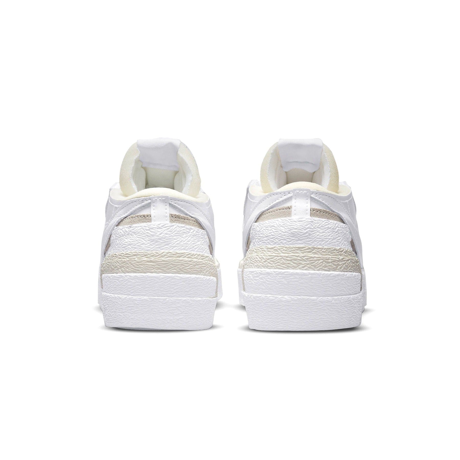 Kaws x sacai x Nike Blazer Low 'White Patent' — UK 3 | EU 35.5 | US 3.5 — Top View
