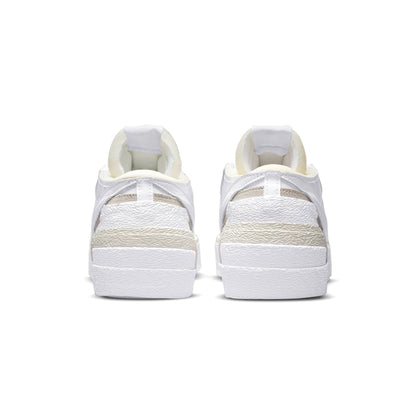Kaws x sacai x Nike Blazer Low 'White Patent' — UK 3 | EU 35.5 | US 3.5 — Top View