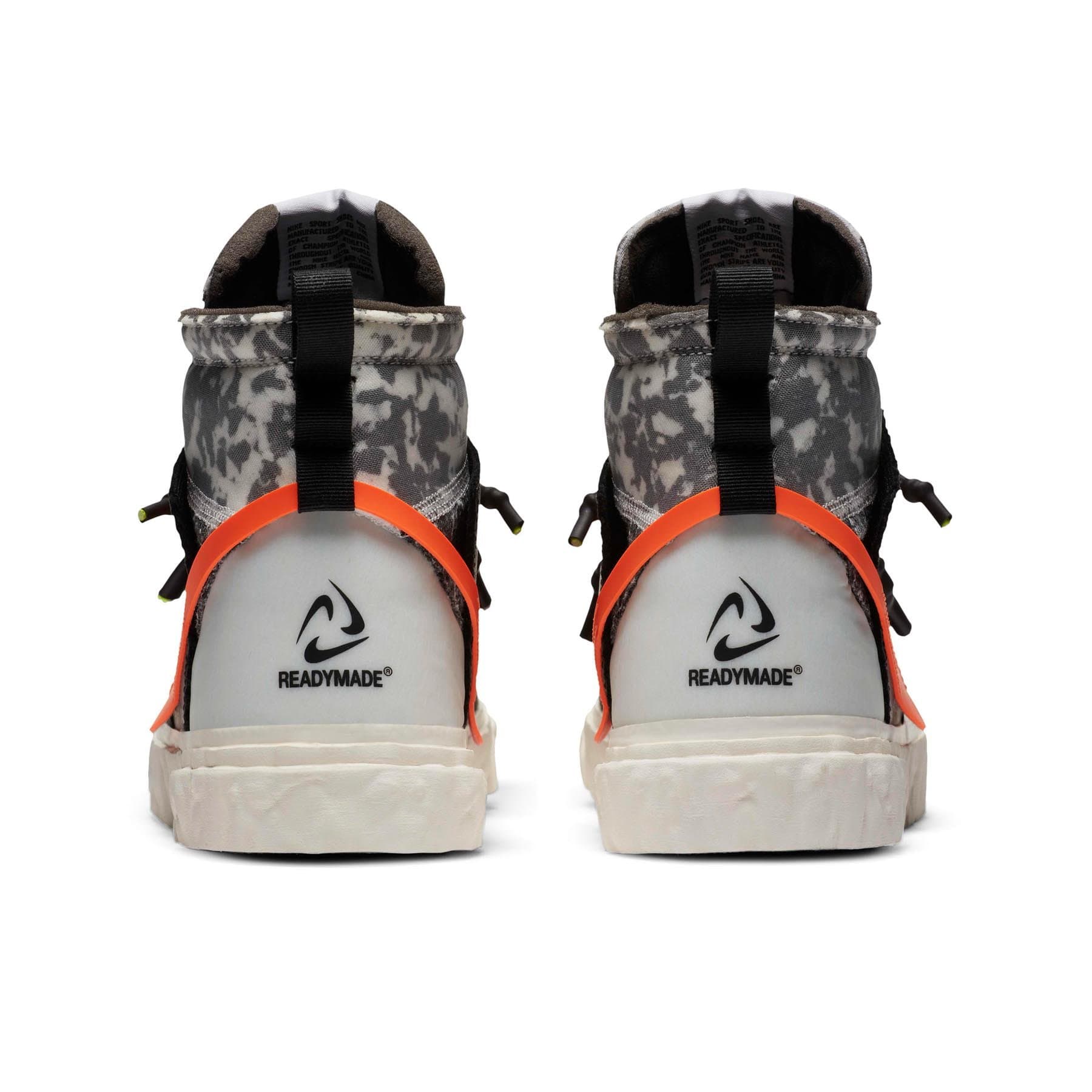 READYMADE x Nike Blazer Mid ‘Black Camo’ — UK 3 | EU 35.5 | US 3.5 — Top View